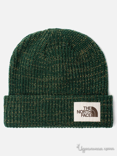 Шапка The North Face, цвет зеленый