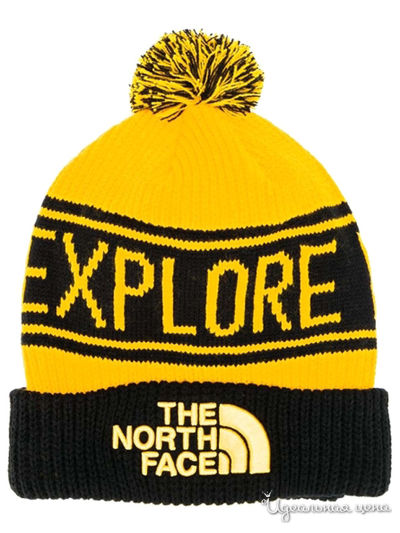 Шапка The North Face, цвет желтый