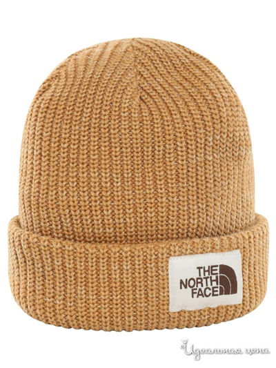 Шапка The North Face, цвет светло-коричневый