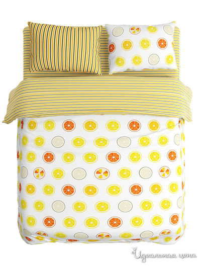 Комплект постельного белья двусторонний, 2-спальный Сирень, цвет мультиколор