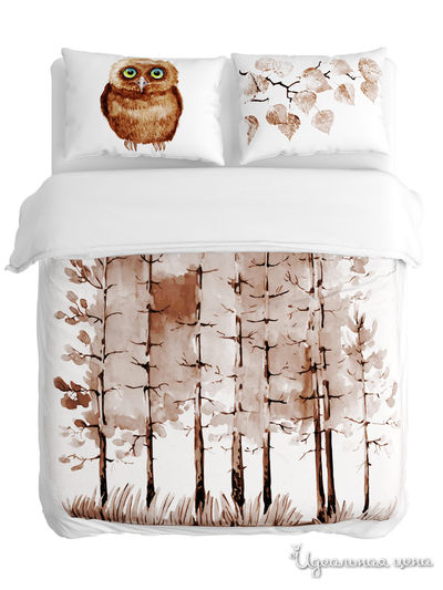 Комплект постельного белья двусторонний, Евро Сирень, цвет мультиколор