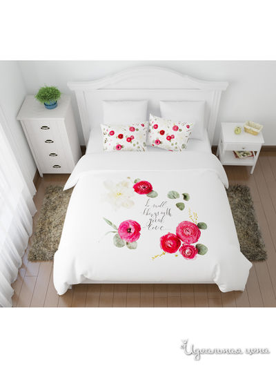 Комплект постельного белья односторонний, 2-спальный Сирень, цвет мультиколор