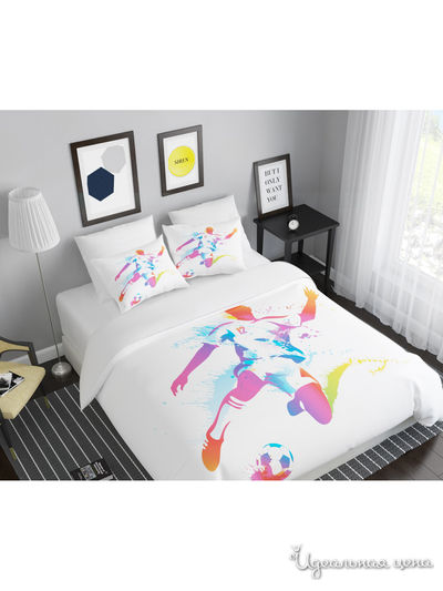 Комплект постельного белья односторонний, Евро Сирень, цвет мультиколор