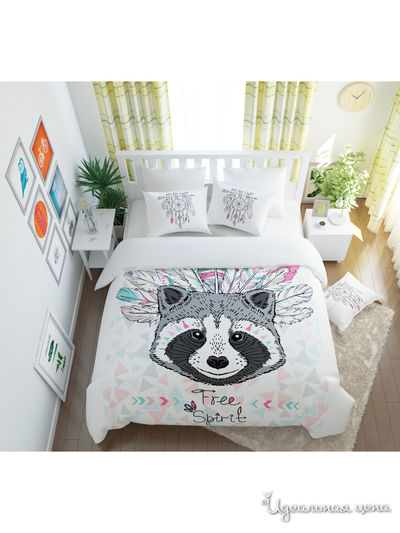 Комплект постельного белья односторонний, 2-спальный Сирень, цвет мультиколор