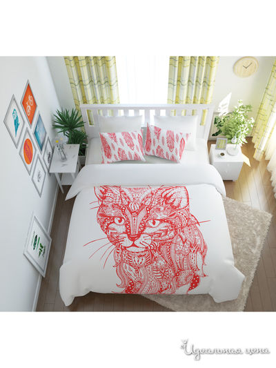 Комплект постельного белья односторонний, 1,5-спальный Сирень, цвет мультиколор