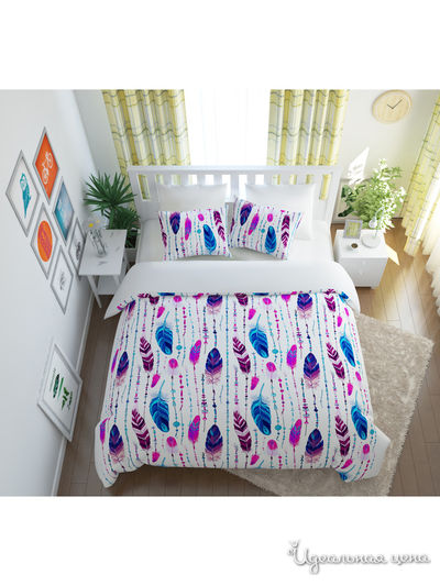 Комплект постельного белья односторонний, Семейный Сирень, цвет мультиколор