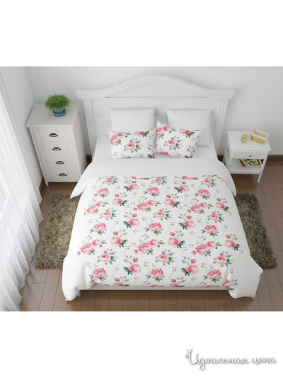 Комплект постельного белья односторонний, 1,5-спальный Сирень, цвет мультиколор