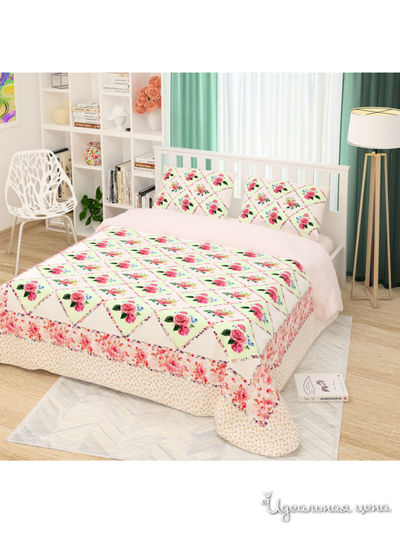 Комплект постельного белья двусторонний, 2-спальный Сирень, цвет мультиколор