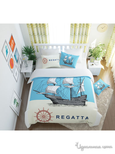 Комплект постельного белья односторонний, 2-спальный Сирень, цвет мультиколор