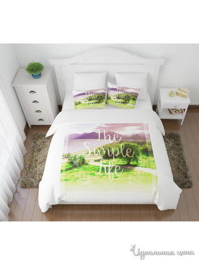 Комплект постельного белья односторонний, 2-спальный Сирень, цвет мультиколор