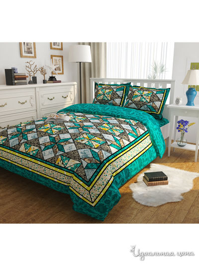 Комплект постельного белья двусторонний, 2-спальный Сирень, цвет мультиколор