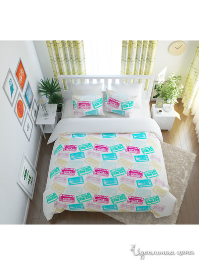 Комплект постельного белья односторонний, 2-спальный Сирень, цвет мультиколор