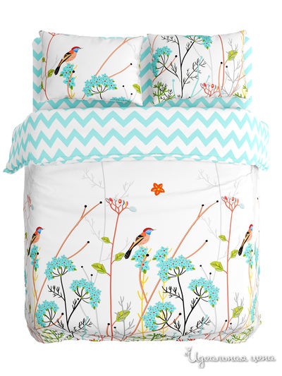 Комплект постельного белья двусторонний, Семейный Сирень, цвет мультиколор