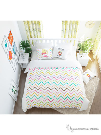 Комплект постельного белья односторонний, 2-спальный Сирень, цвет мультиколор