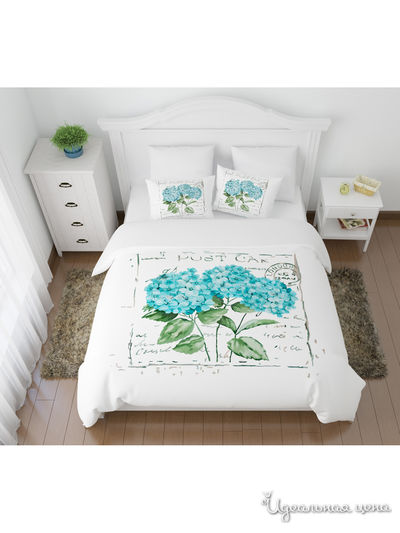 Комплект постельного белья односторонний, Евро Сирень, цвет мультиколор