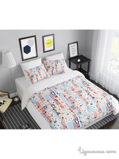 Комплект постельного белья односторонний, Семейный Сирень, цвет мультиколор