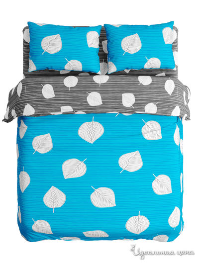 Комплект постельного белья двусторонний, Евро Сирень, цвет мультиколор