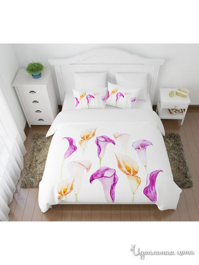 Комплект постельного белья односторонний, Семейный Сирень, цвет мультиколор