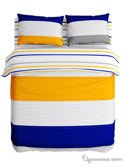 Комплект постельного белья двусторонний, Евро Сирень, цвет мультиколор