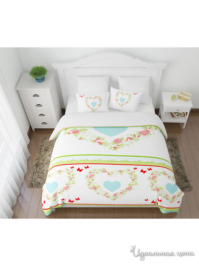 Комплект постельного белья односторонний, 1,5-спальный Сирень, цвет мультиколор