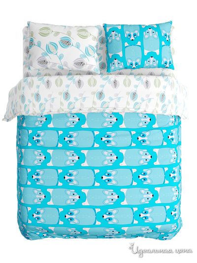 Комплект постельного белья двусторонний, Семейный Сирень, цвет мультиколор