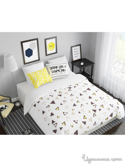 Комплект постельного белья односторонний, 2-спальный Сирень, цвет мультиколор