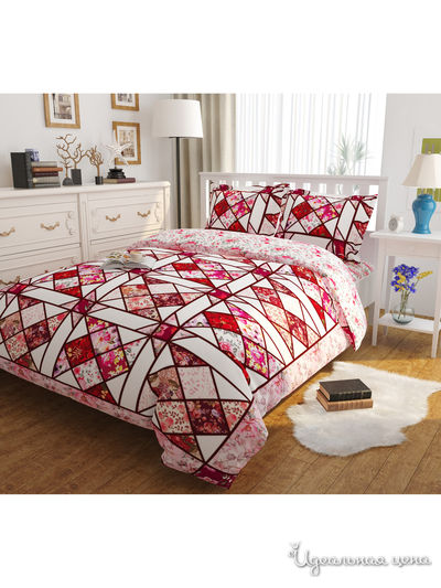 Комплект постельного белья двусторонний, 2-спальный Сирень, цвет мультиколор
