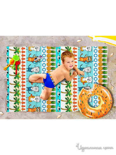 Пляжное покрывало, 90*140 см Сирень, цвет мультиколор