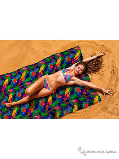 Пляжное покрывало, 145*200 см Сирень, цвет мультиколор