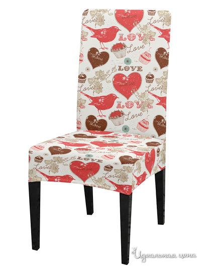 Чехол на стул, универсальный, 40 см Сирень