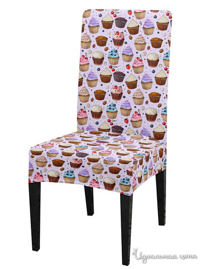 Чехол на стул, универсальный, 40 см Сирень