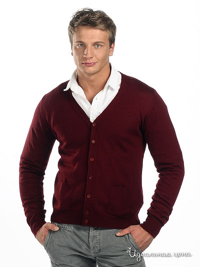 Кардиган AlbertoMoretti&Windsor, цвет цвет бордовый