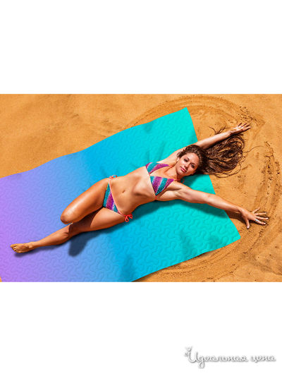 Пляжное покрывало, 145*200 см Сирень, цвет голубой