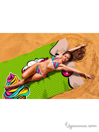 Пляжное покрывало, 145*200 см Сирень, цвет салатовый