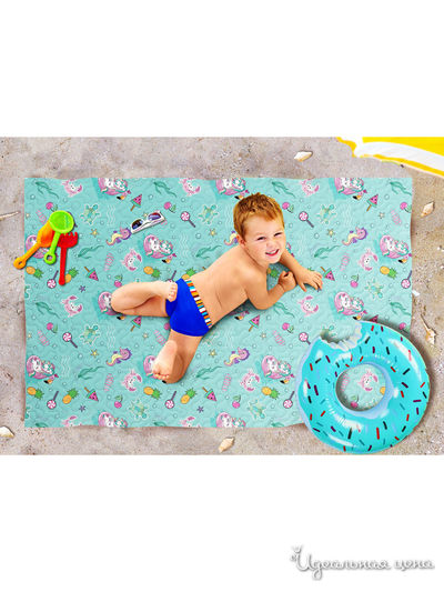 Пляжное покрывало, 90*140 см Сирень, цвет голубой