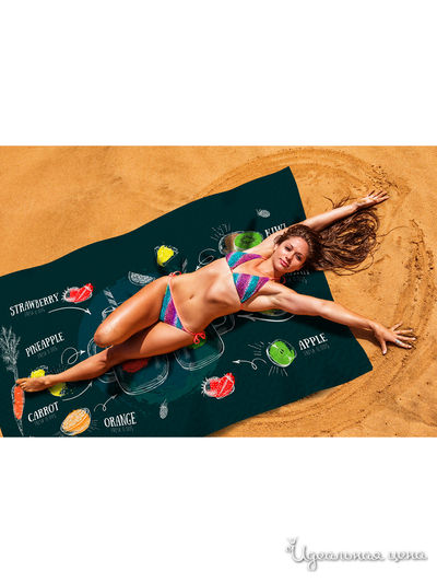 Пляжное покрывало, 145*200 см Сирень, цвет мультиколор