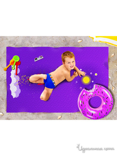 Пляжное покрывало, 90*140 см Сирень, цвет фиолетовый