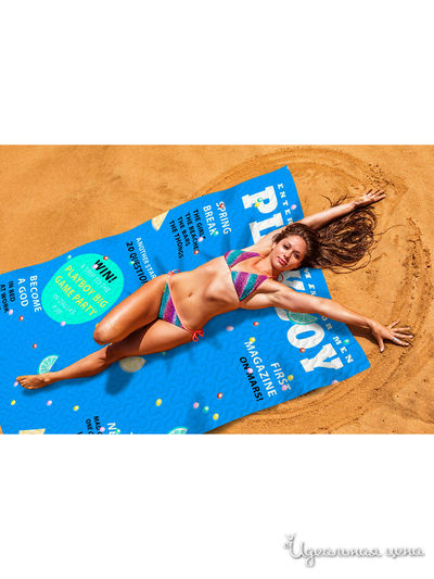 Пляжное покрывало, 145*200 см Сирень, цвет синий