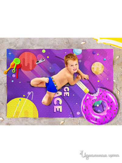 Пляжное покрывало, 90*140 см Сирень, цвет мультиколор