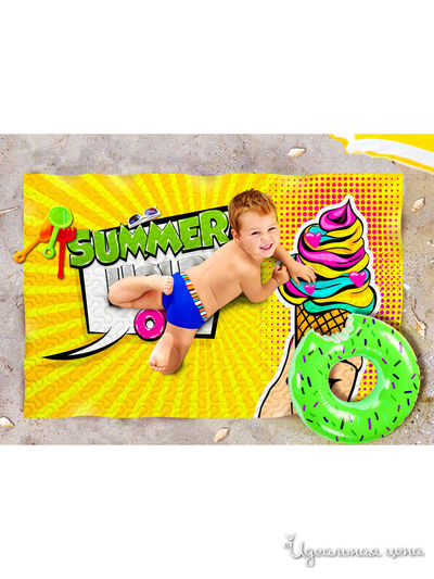 Пляжное покрывало, 90*140 см Сирень, цвет мультиколор