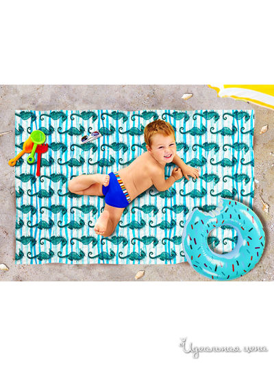 Пляжное покрывало, 90*140 см Сирень, цвет бирюзовый