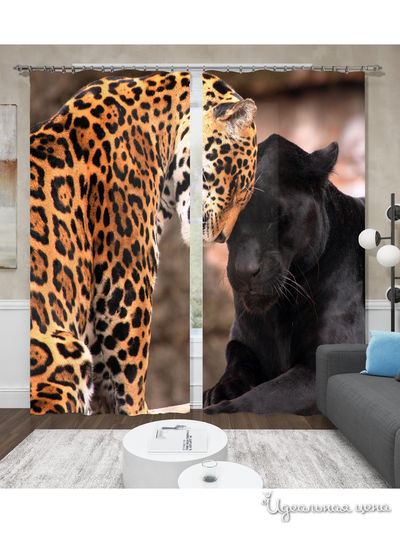 Фотошторы "Дружба и нежность", 145*260 см, 2 шт. Сирень, цвет мультиколор