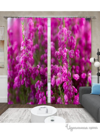 Фотошторы "Фиолетовое настроение", 145*260 см, 2 шт. Сирень, цвет мультиколор