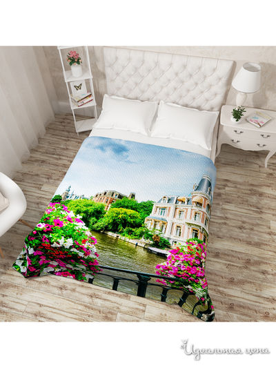 Покрывало стеганое "Веранда", Евро Сирень, цвет мультиколор