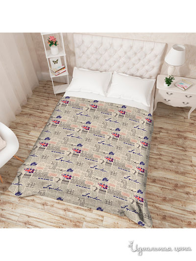 Покрывало "Вырезка из журнала", Евро Сирень, цвет мультиколор