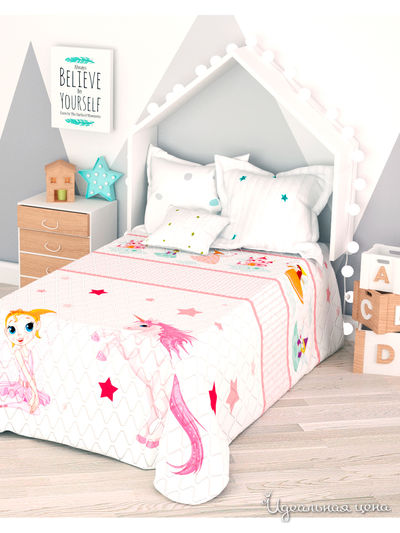 Покрывало стеганое "Фея", 1,5-спальное Сирень, цвет мультиколор