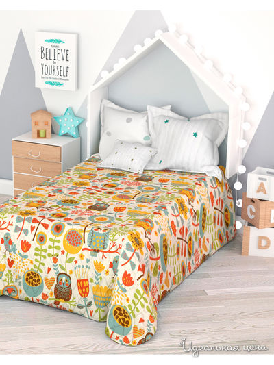 Покрывало стеганое "Узор №33", 1,5-спальное Сирень, цвет мультиколор