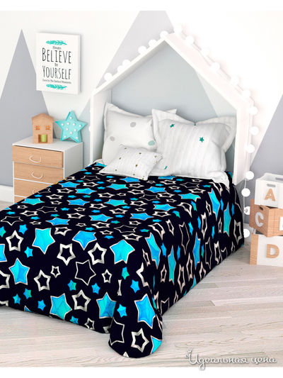 Покрывало стеганое "Звездопад", 1,5- спальное Сирень, цвет мультиколор