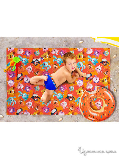 Пляжное покрывало, 90*140 см Сирень, цвет оранжевый