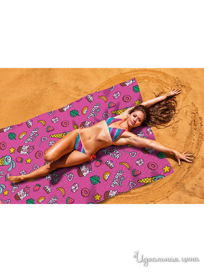 Пляжное покрывало, 145*200 см Сирень, цвет мультиколор